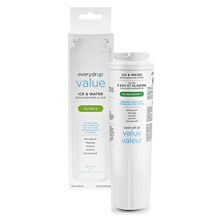 Whirlpool EVFILTER4 Whirpool everydrop value Refrigerator Water Refrigerator Filter 4 compares to EDR4RXD1 EVFILTER4